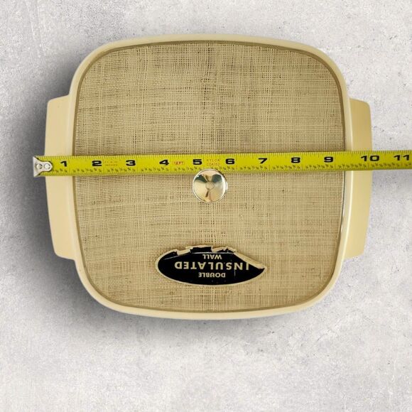 Vintage 1960s Thermo-Serv Insulated Casserole Server Tropical Scene MCM Serving - Picture 14 of 15